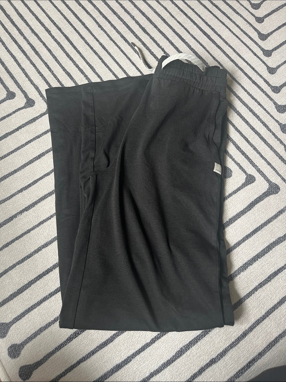 Vuori Black Drawstring wide leg Pants